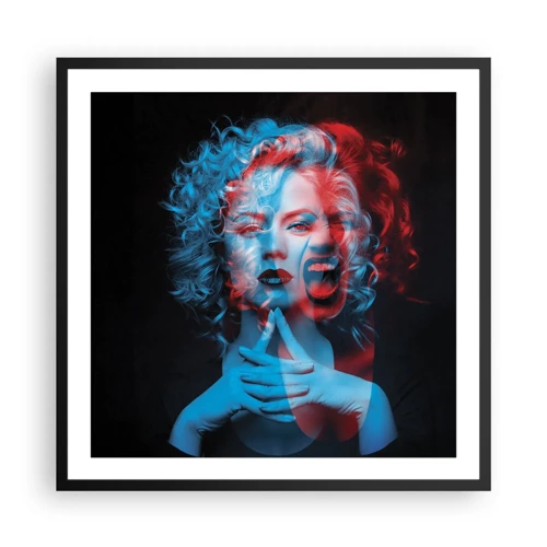 Poster in black frame - Alter Ego - 60x60 cm