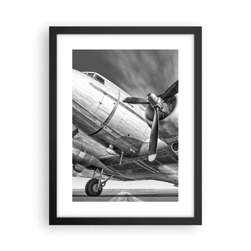 Poster in black frame - Always Ready to Fly - 30x40 cm