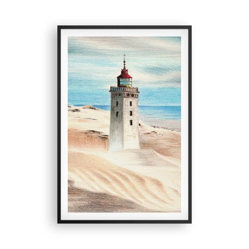 Poster in black frame - Always Staring at the Sea - 61x91 cm
