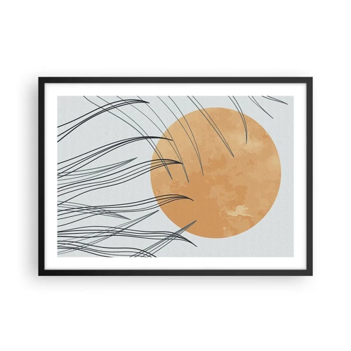 Poster in black frame - Always Towards the Sun - 70x50 cm