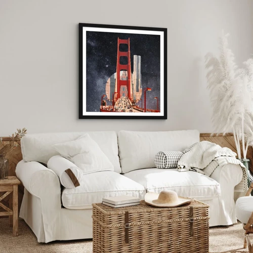 Poster in black frame - Always in the Centre - 60x60 cm