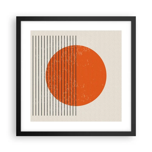 Poster in black frame - Always the Sun - 40x40 cm