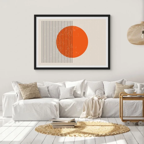 Poster in black frame - Always the Sun - 50x40 cm