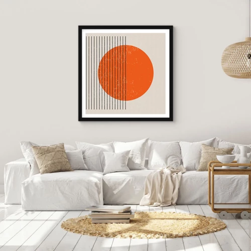 Poster in black frame - Always the Sun - 50x50 cm