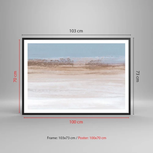 Poster in black frame - Ambiguous Landscape - 100x70 cm