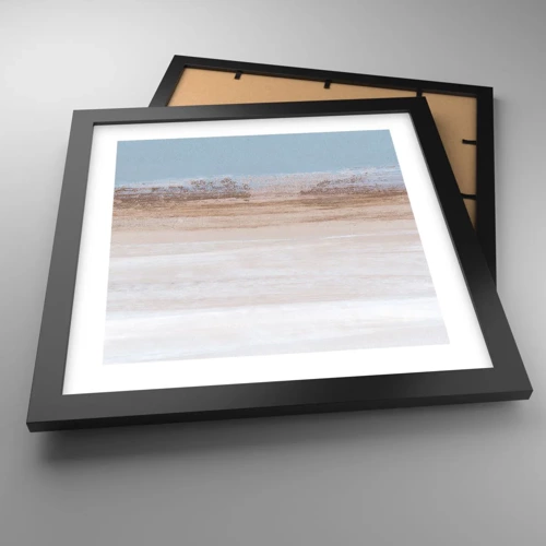 Poster in black frame - Ambiguous Landscape - 30x30 cm