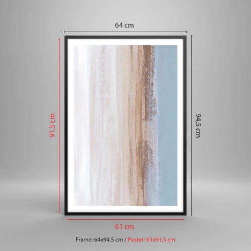 Poster in black frame - Ambiguous Landscape - 61x91 cm