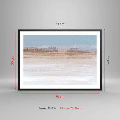 Poster in black frame - Ambiguous Landscape - 70x50 cm