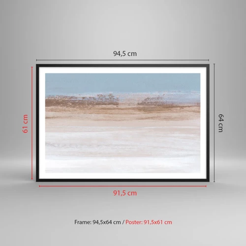 Poster in black frame - Ambiguous Landscape - 91x61 cm