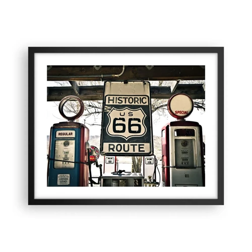 Poster in black frame - American Retro Trip - 50x40 cm