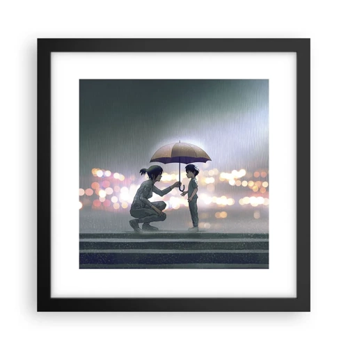 Poster in black frame - And Everything Is All Right - 30x30 cm