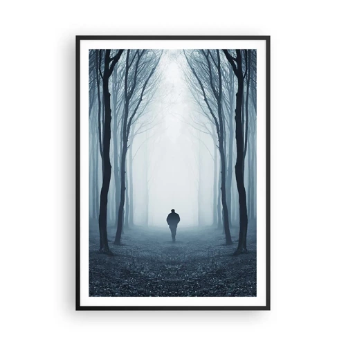 Poster in black frame - And Everything is Straight and Bright - 70x100 cm