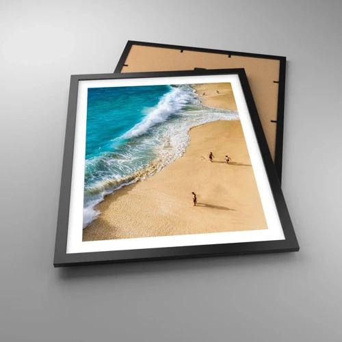 Poster in black frame - And Next the Sun, Beach… - 40x50 cm