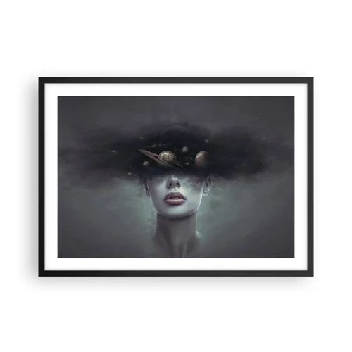 Poster in black frame - And Planets are Revolving… - 70x50 cm