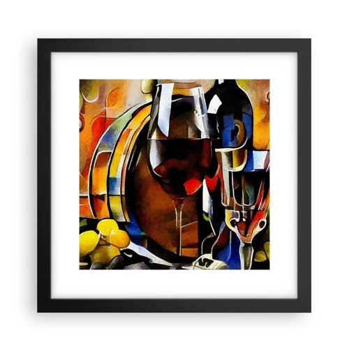 Poster in black frame - And The World Fills With Colours - 30x30 cm