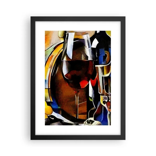 Poster in black frame - And The World Fills With Colours - 30x40 cm