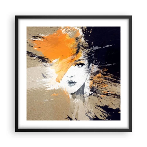 Poster in black frame - And There Was Light - 50x50 cm