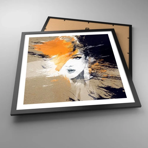 Poster in black frame - And There Was Light - 50x50 cm