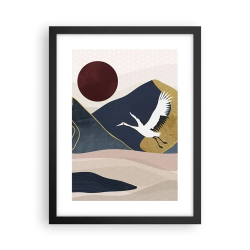 Poster in black frame - Another Day Has Flown By - 30x40 cm