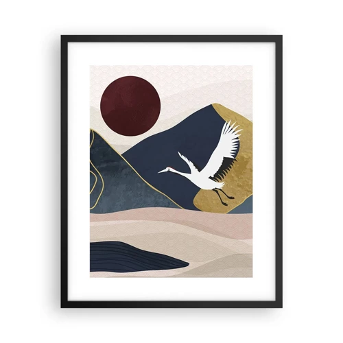 Poster in black frame - Another Day Has Flown By - 40x50 cm