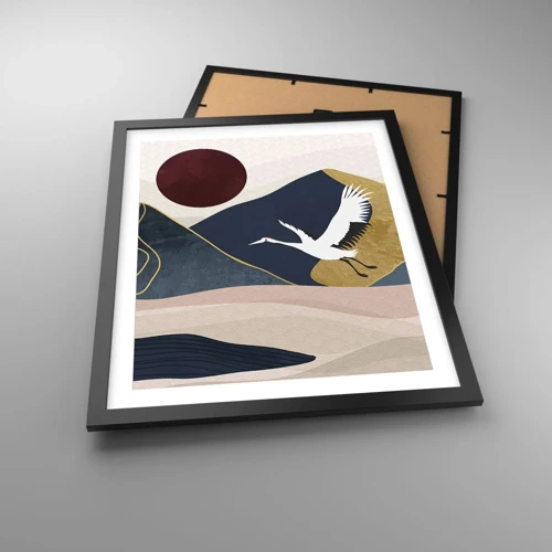 Poster in black frame - Another Day Has Flown By - 40x50 cm