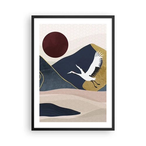 Poster in black frame - Another Day Has Flown By - 50x70 cm
