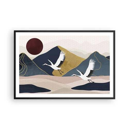 Poster in black frame - Another Day Has Flown By - 91x61 cm