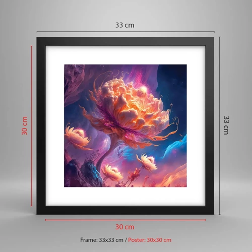 Poster in black frame - Another World - 30x30 cm