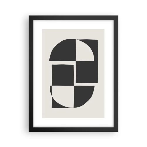 Poster in black frame - Antithesis-Synthesis - 30x40 cm