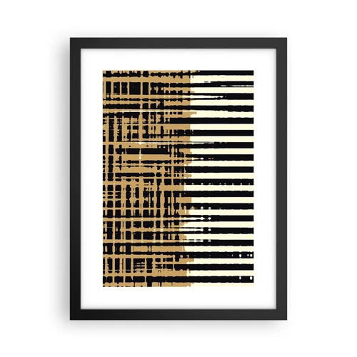 Poster in black frame - Architectural Abstract - 30x40 cm