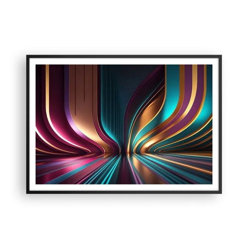 Poster in black frame - Architecture of Light - 100x70 cm