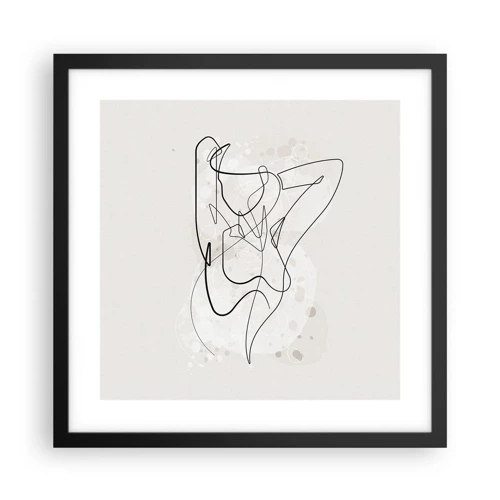 Poster in black frame - Art of Seduction - 40x40 cm
