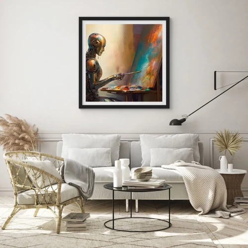 Poster in black frame - Art of the Future - 40x40 cm