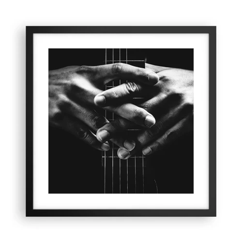 Poster in black frame - Artist's Prayer - 40x40 cm