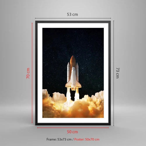 Poster in black frame - As Astra! - 50x70 cm