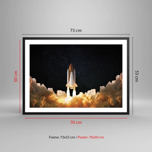 Poster in black frame - As Astra! - 70x50 cm