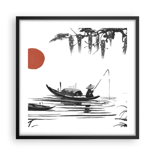 Poster in black frame - Asian Afternoon - 50x50 cm