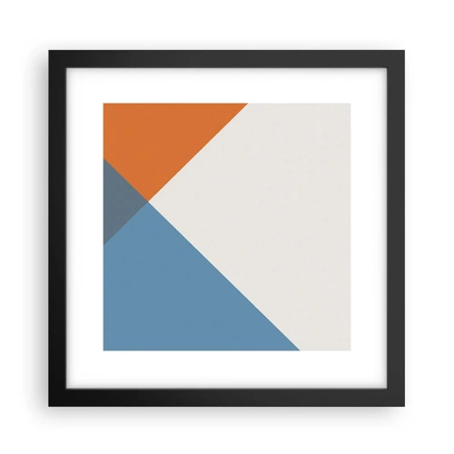 Poster in black frame - At an Angle… - 30x30 cm