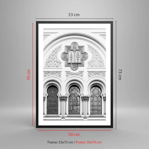 Poster in black frame - At the Crossroads of Cultures - 50x70 cm