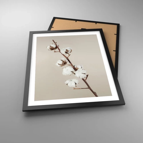 Poster in black frame - At the Heart of Softness - 40x50 cm