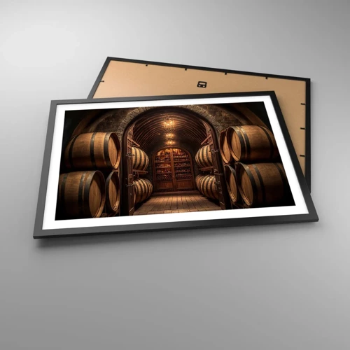 Poster in black frame - Atmospheric Cellar - 70x50 cm