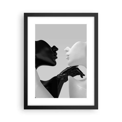 Poster in black frame - Attraction - Desire - 30x40 cm