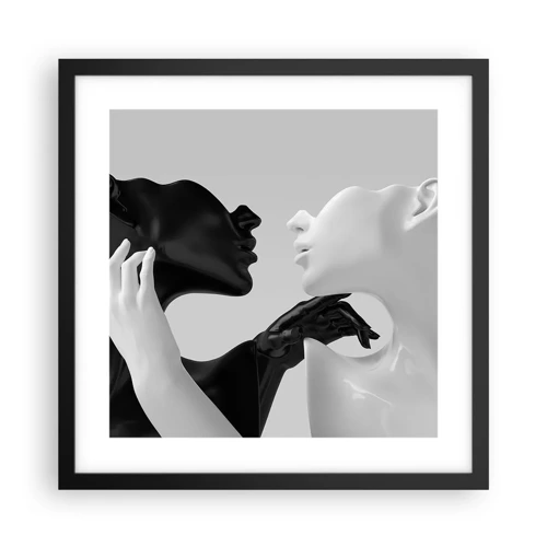 Poster in black frame - Attraction - Desire - 40x40 cm