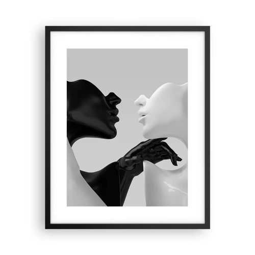 Poster in black frame - Attraction - Desire - 40x50 cm