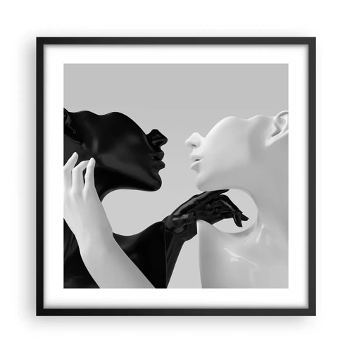 Poster in black frame - Attraction - Desire - 50x50 cm