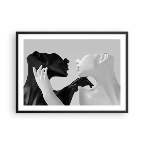 Poster in black frame - Attraction - Desire - 70x50 cm