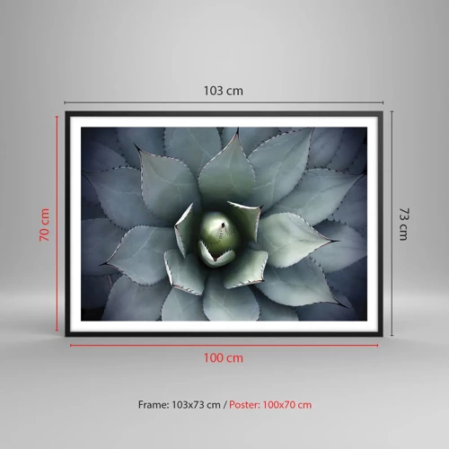 Poster in black frame - Attracts and Warns - 100x70 cm