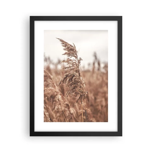 Poster in black frame - Autumn Has Arrived in the Fields - 30x40 cm