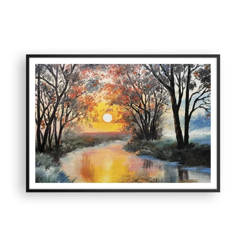 Poster in black frame - Autumn Impressions - 100x70 cm