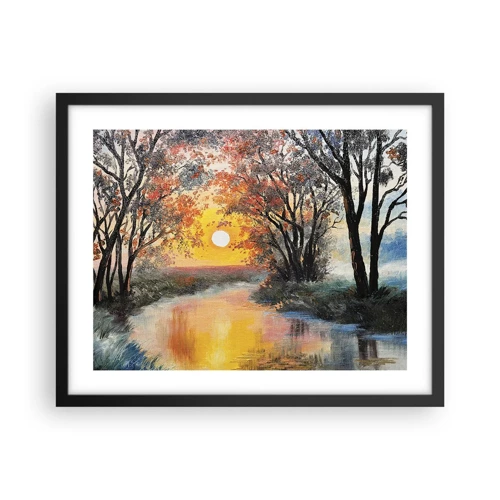 Poster in black frame - Autumn Impressions - 50x40 cm